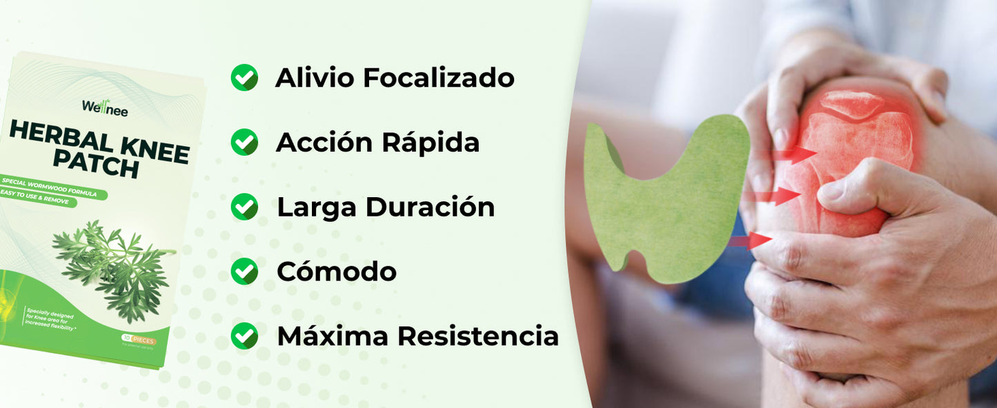 Parche herbario ™ original para la rodilla y dolor muscular