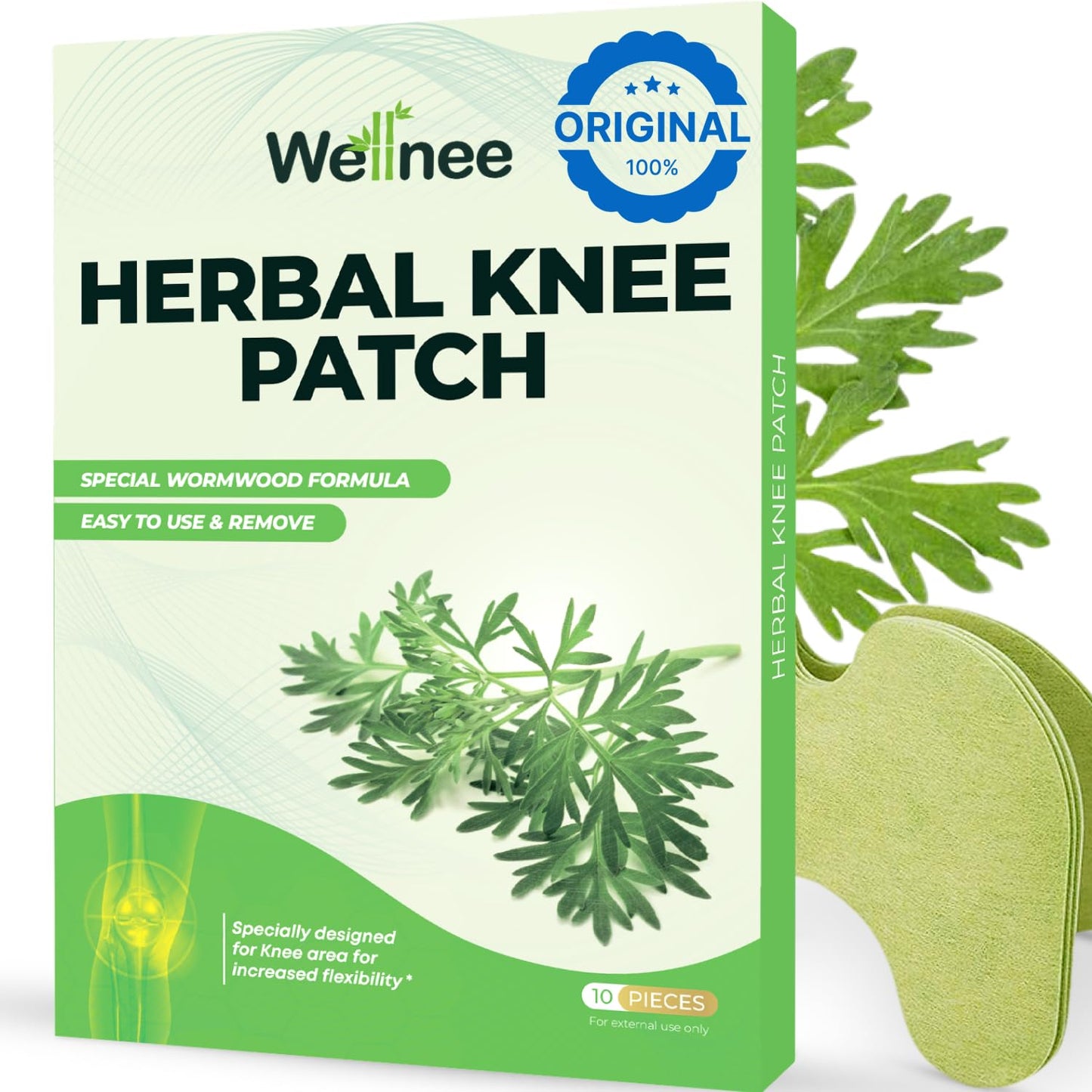 Parche herbario ™ original para la rodilla y dolor muscular